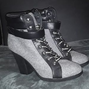 Juicy Couture high heeled booties